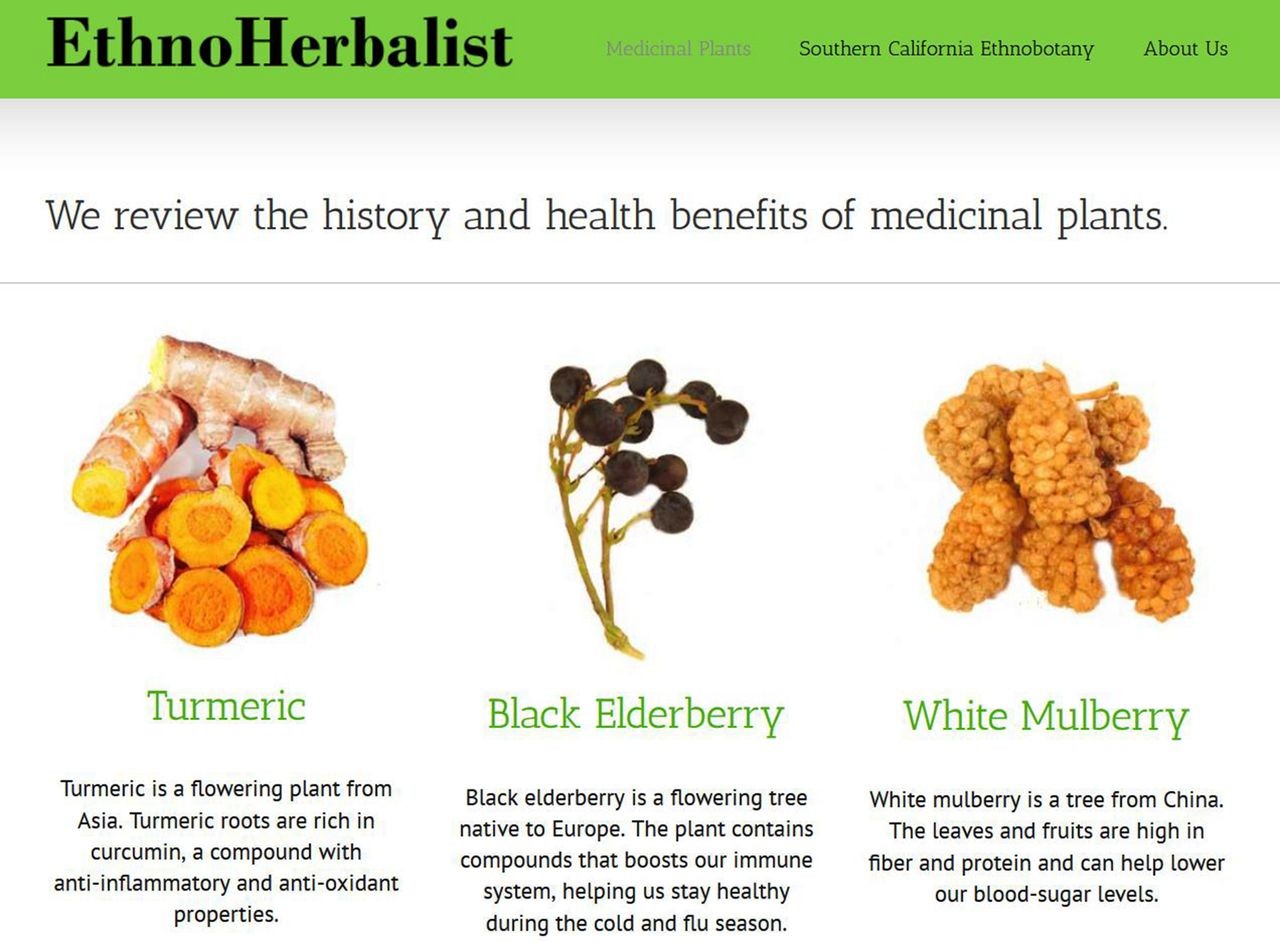 Online Teaching Resources about Medicinal Plants and Ethnobotany CBE